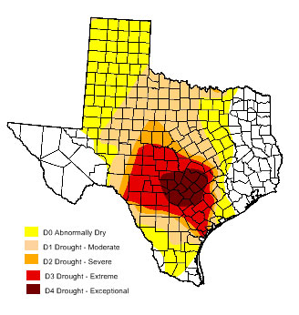 Texas Drought Jan 2009